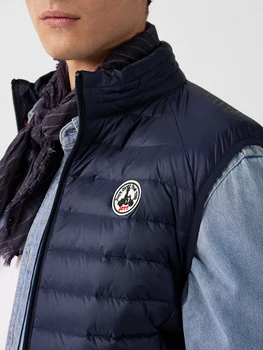 Spring Autumn Men Women Long sleeves Embroidery logo Zipper Front Going Out Light Thin Hooded Down Jacket Warm And Windproof 3