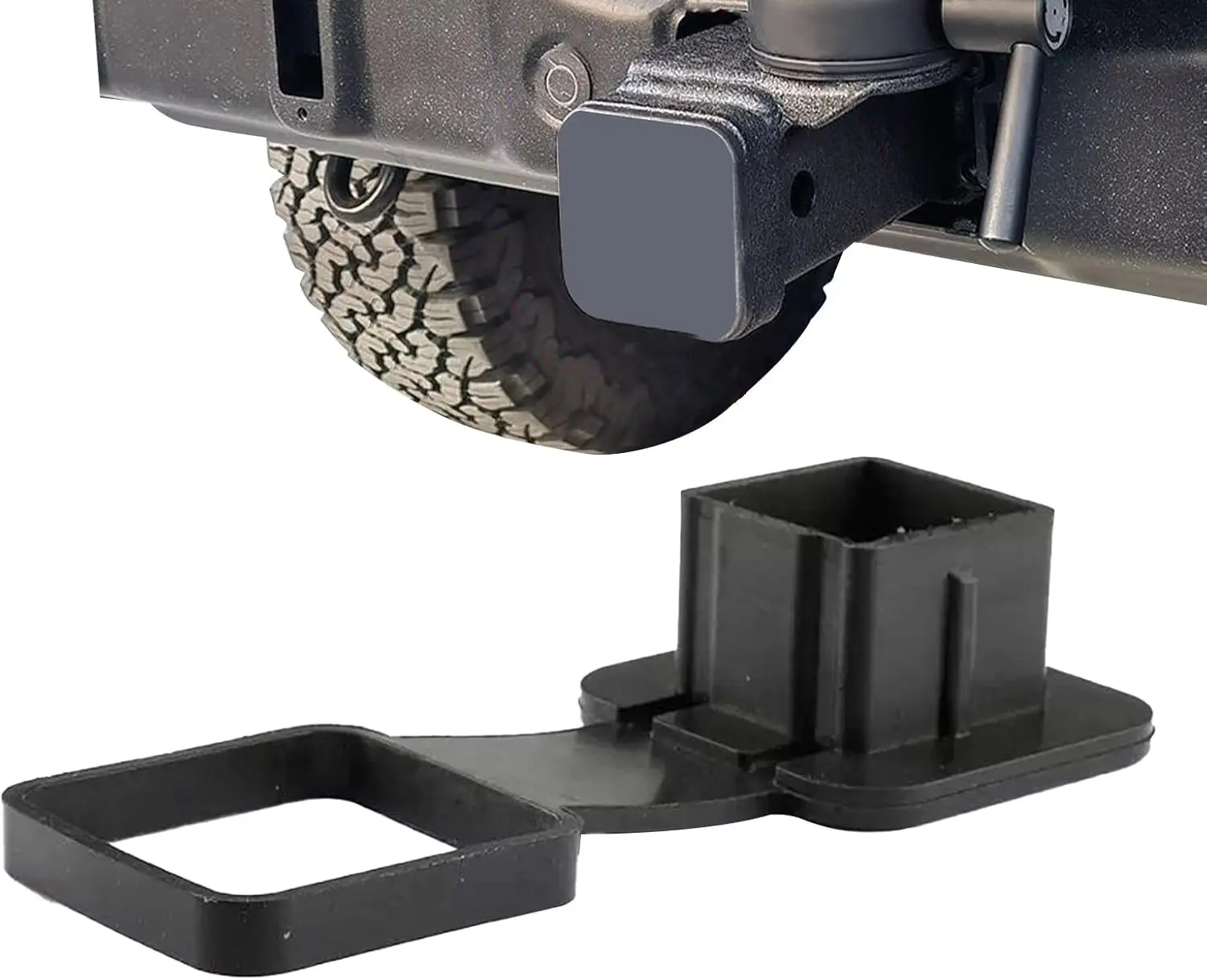 

1PC Trailer Hitch Cover Dustproof Trailer Hitch Plug Cover Car Bumper Wheel Car Parts Modification Car Plug Car Accessories