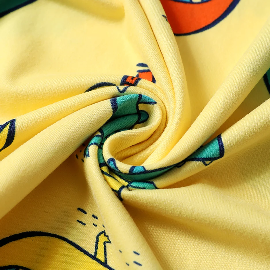 2-tlg. Kinder Sommer Mode Druck Hause Kleidung Anzug Junge Bequeme Joker Dinosaurier Kurzen ärmeln Mädchen Süße Rosa shorts Anzug – Detail 25