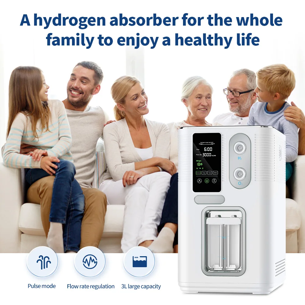 Suyzeko Hydrogen Inhalation Machine Oxygen Concentator 150 450 600 1500 3600ML Hydrogen Water Generator H2 Molecular Home Care