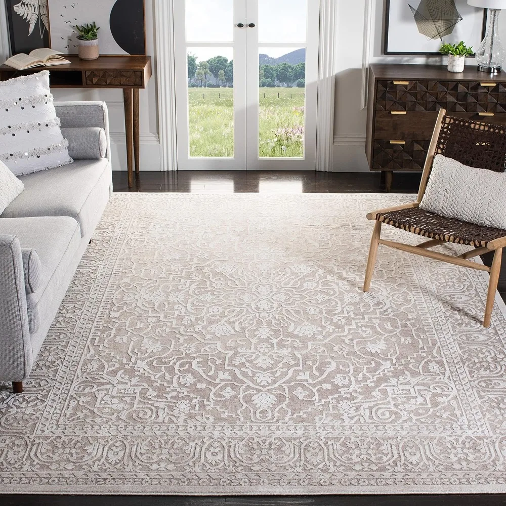 Reflection Collection Area Rug, Vintage Distressed Design, Easy Care, Ideal for High Traffic Areas in Living Room, Bedroom, Rugs