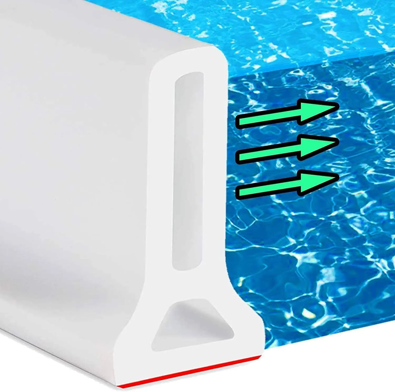 

Collapsible Shower Threshold Water Dam - 3ft/5ft/6ft/8ft/10ft, White, Keeps Water Inside, Wet Dry Separation