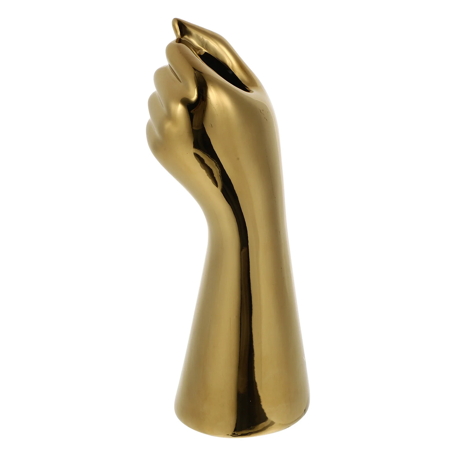

Ceramic Container for Flowers Arranging Vase Hand Shaped Decorations Novelty Unique Ornament