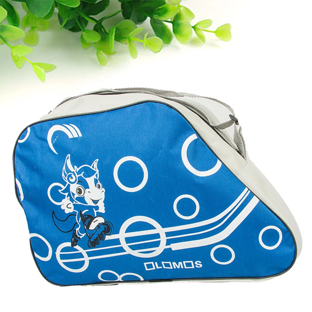 Fashionable Printed Skating Ice Skating Tote Bags Portable Adjustable Shoulder Strap Storage Organizer Roller Skate