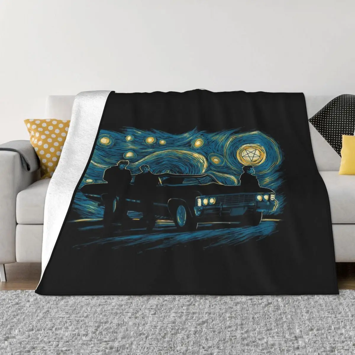 Supernatural Night Plush Blankets Quilt For Bed Blankets And Throws Throw Blanket