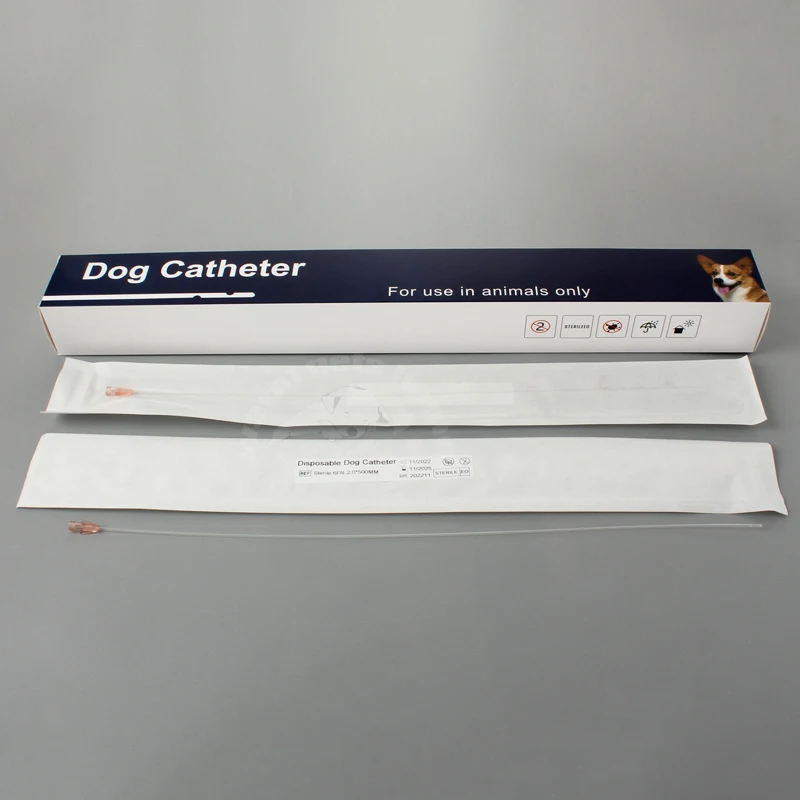 12pcs Pet Dog Urinary Catheter for Single Use Side Open Catheter For Dogs Veterinary Accessories