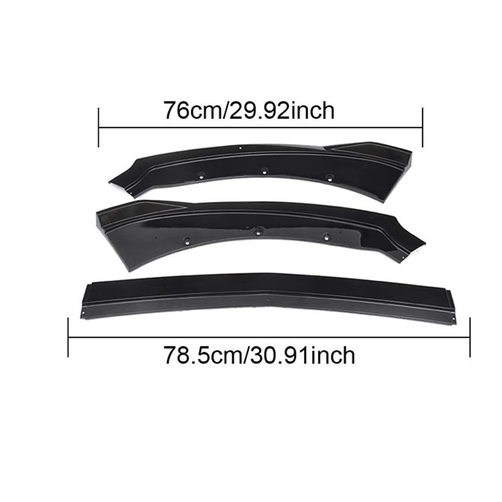 Für Ford Zubehör Frontstoßstangen-Splitter Lippen-Diffusor-Schutz für Mustang 2015-2017 Unterer Karosserieschutz Frontspoiler – Detail 5