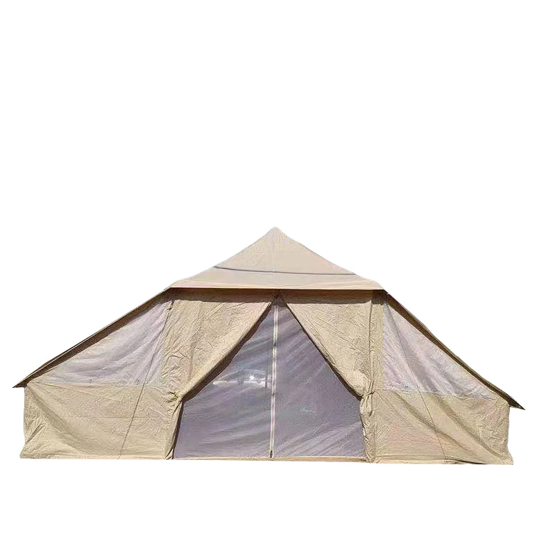 YYHC Outdoor pyramid shape cotton 6-8 persons canvas touareg tent