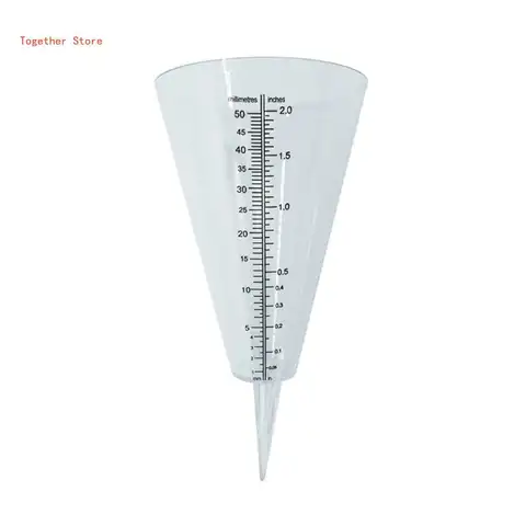 Outdoor Cone-shaped Rain Gauge Practical and Accurate Yard Rainfall Gauge 6XDD