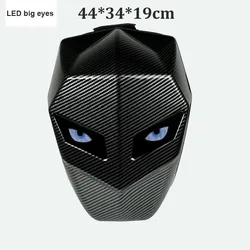 Knight Cycling LED Backpack with Eye Motorcycle Helmet Bluetooth APP Control Waterproof Hard Shell Laptops cool Bags LED Mochila