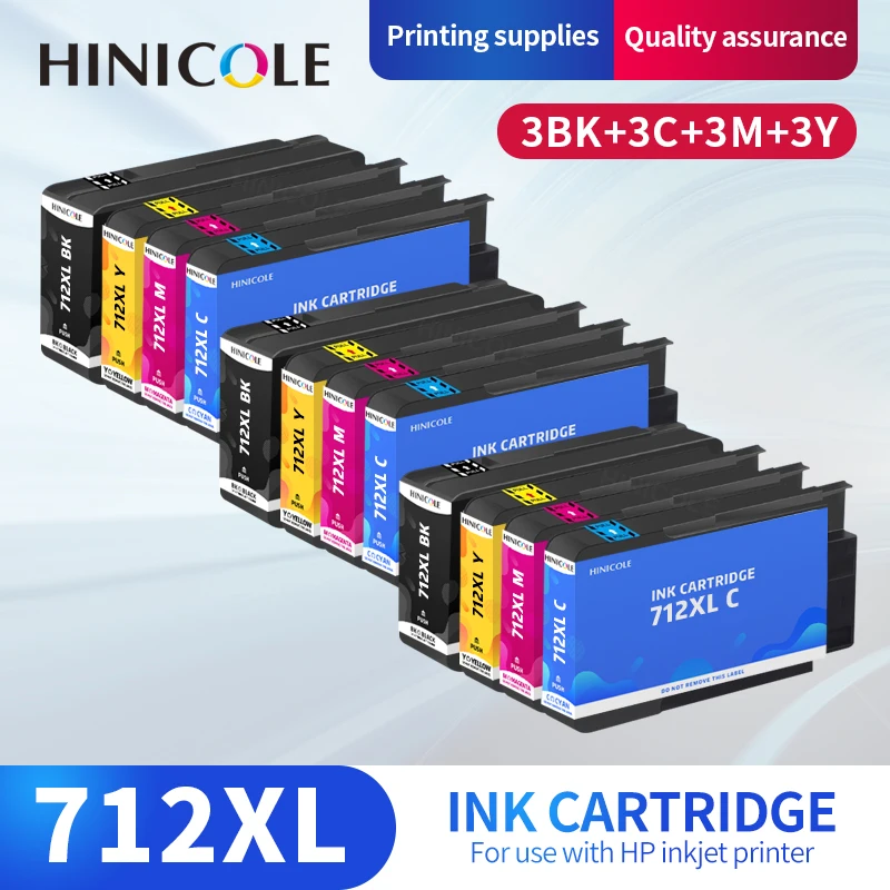 

HINICOLE новый 712 XL 712XL картридж для HP 712 для HP DesignJet T650 T630 T250 T230 T210 струйный принтер
