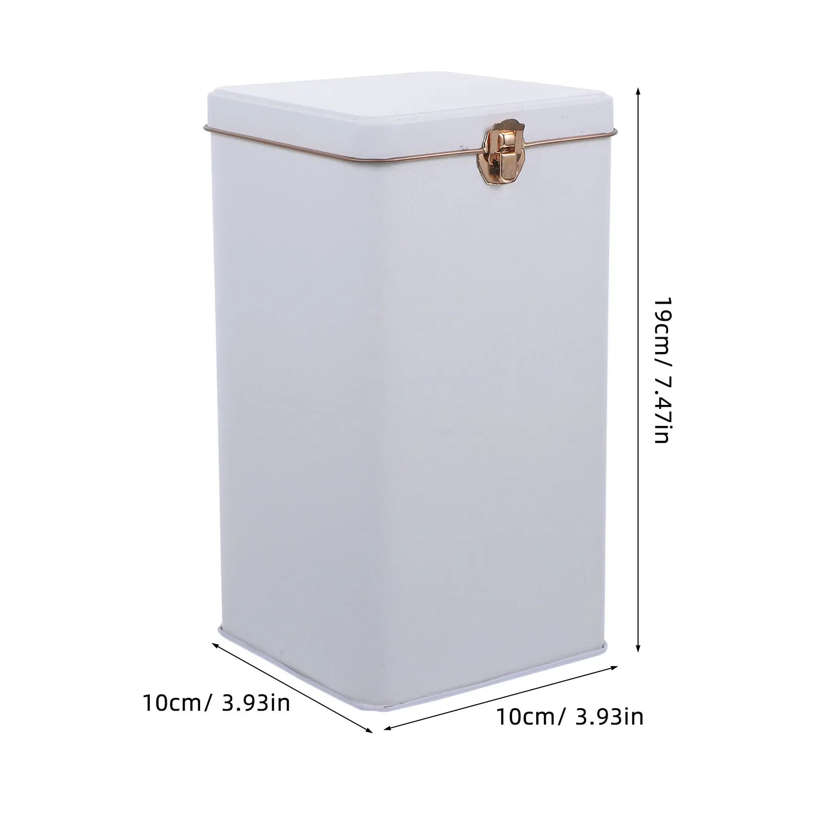 Iron Tea Canister Multipurpose Tinplate Storage Jar Airtight Portable Container For Tea Coffee Beans Sugar Kitchen Dry