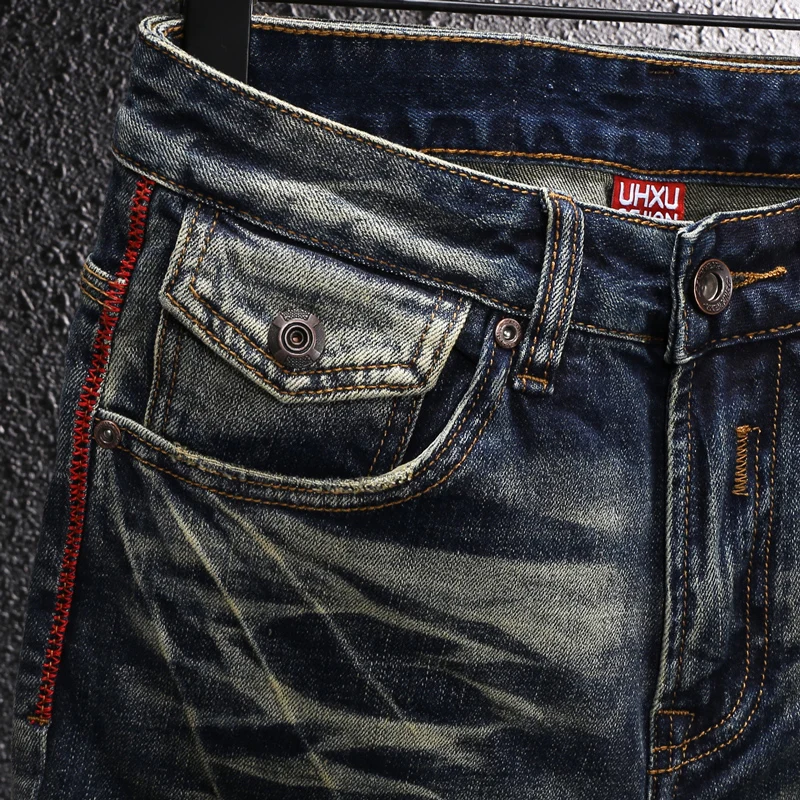 Sommer Designer Mode Männer Jeans Hohe Qualität Retro Gewaschen Stretch Zerrissene Denim Shorts Männer Y2K Vintage Casual Shorts Hombre