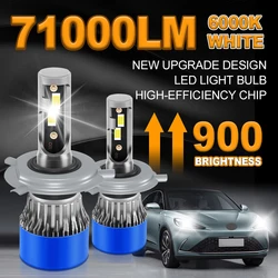 H7 H4 H11 Reflektor LED 300W High Power H1 H8 H9 H13 HB4 HB3 9005 9006 9004 9007 9012 Turbo Lamps 6000K White Car Lights 12V