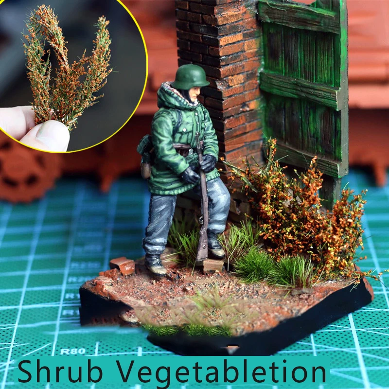 Long Bush Grass Vegetation Military Model  Scene Making Sand Table Construction DIY Materials Shrub Vegetation