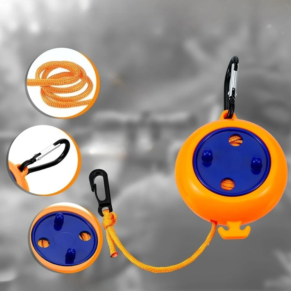 10M Retractable Portable Travel Camping Washing Line Rope Reel Clothesline Outdoor with Carabiner Hook Hiking Outdoor Gadgets