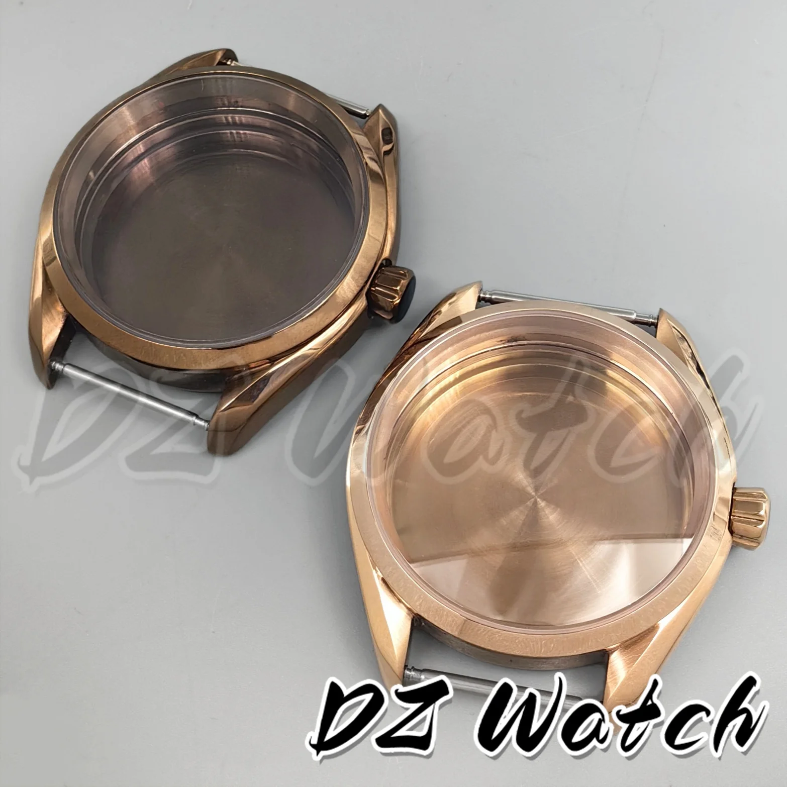 Bronze Case Watch - Obudowy zegarków PVD brąz/różowe złoto 40MM,