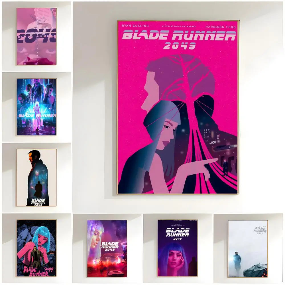 cyberpunk movie b-blade runner 2049 Poster Classic Wall Art  Home Decor  Peel and Stick Unframed