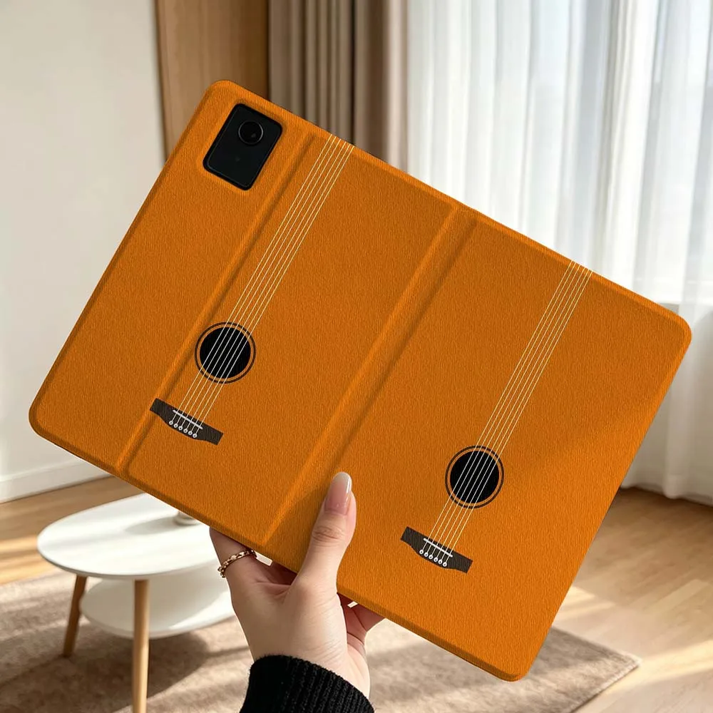 Guitar Strings Art Picture For Lenovo Xiaoxin Pad Pro Tab P12 P11 11 13 11.2 inch K11 Plus Pen Tray Tablet Case Soft