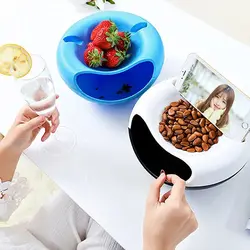Gifts Plastic Sunflower Seeds Storage Box Multifunction Dishes Living Room Acc Snack Bowl Dry Storage Box