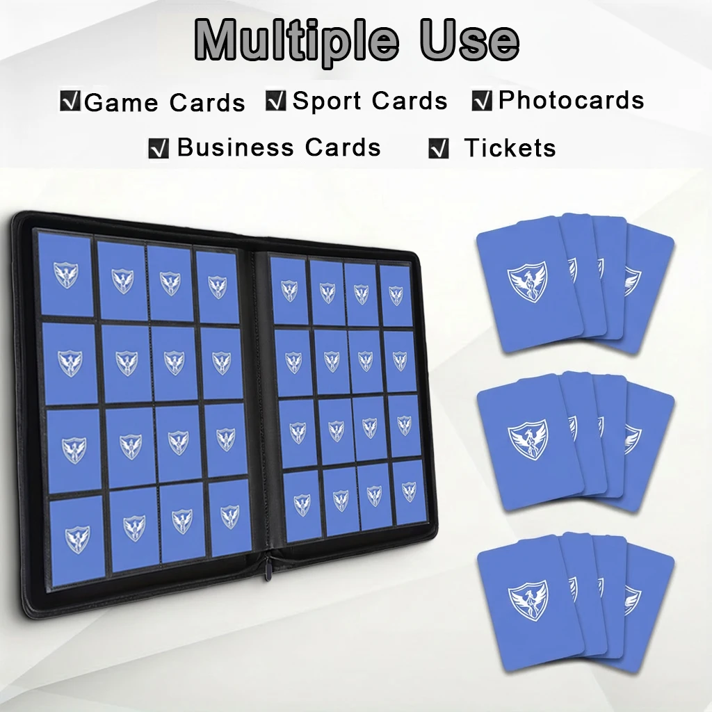 트레이딩 카드 바인더, 프리미엄 카드 바인더, 1024포켓 트레이딩 카드 바인더, 프리미엄 16포켓 카드 홀더 폴더, 사이드 로딩 카드 앨범 (유희왕!, 매직 더 개더링, 트레이딩 카드, 스포츠 카드용), TCG/MTG 호환, 카드 보관함