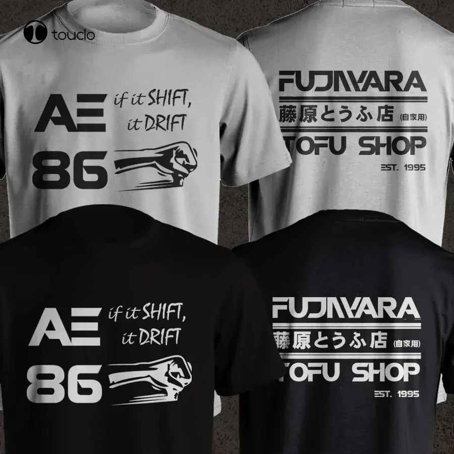 Takumi Fujiwara Tofu Shop Delivery Ae86 Initial D Manga Shift Drift Men T-Shirt shirts