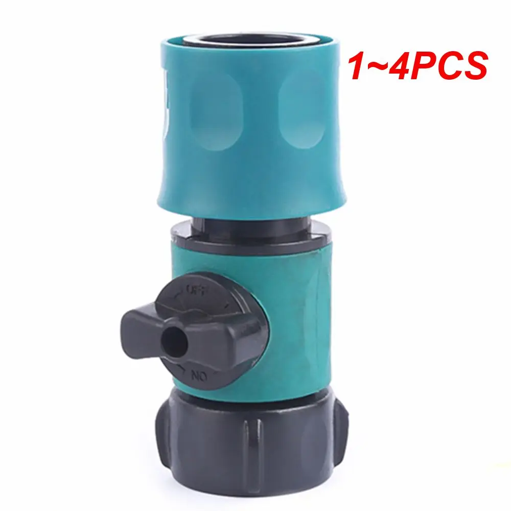 

1~4PCS Plastic Garden Hose Quick Connect with Shutoff Valve Quick Connectors with Valve for Water Hose Coupling Quick Release