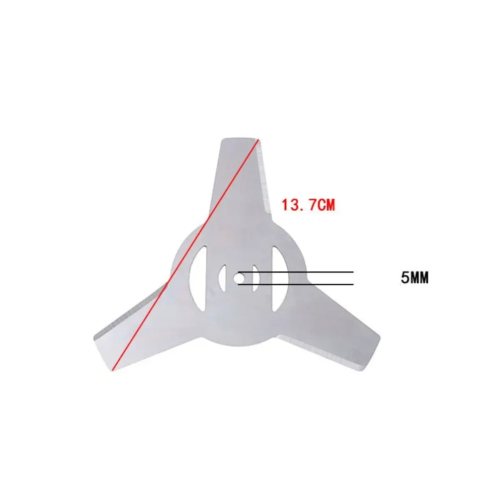 Manganese Steel Metal Grass String Trimmer Head High Performance Straight Blade Garden Tool Parts Thickened Circular Blade