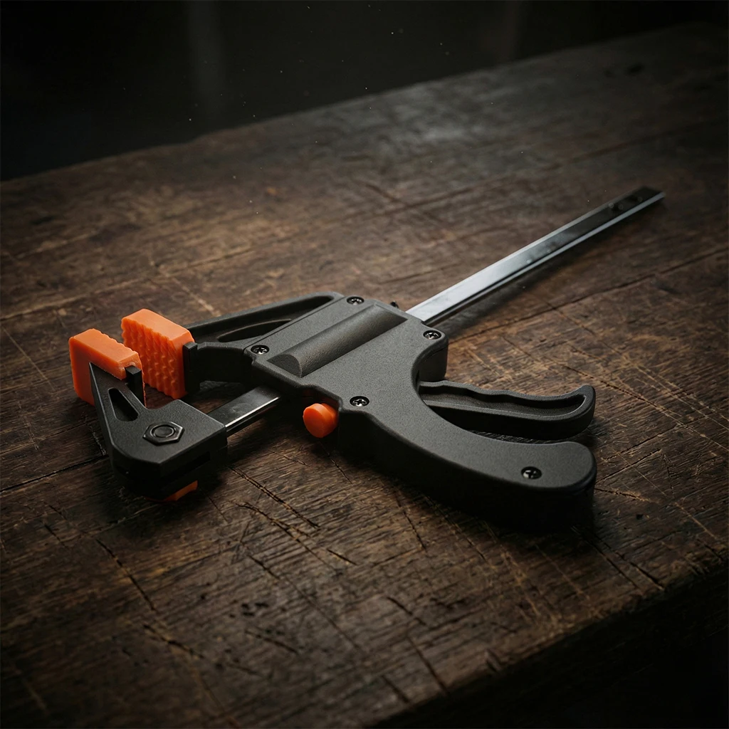 Woodworking Work Bar 4 Inch Clamp Clip Set Hard Quick Ratchet Release Clip DIY Carpentry Hand Tool Woodworking Clamp