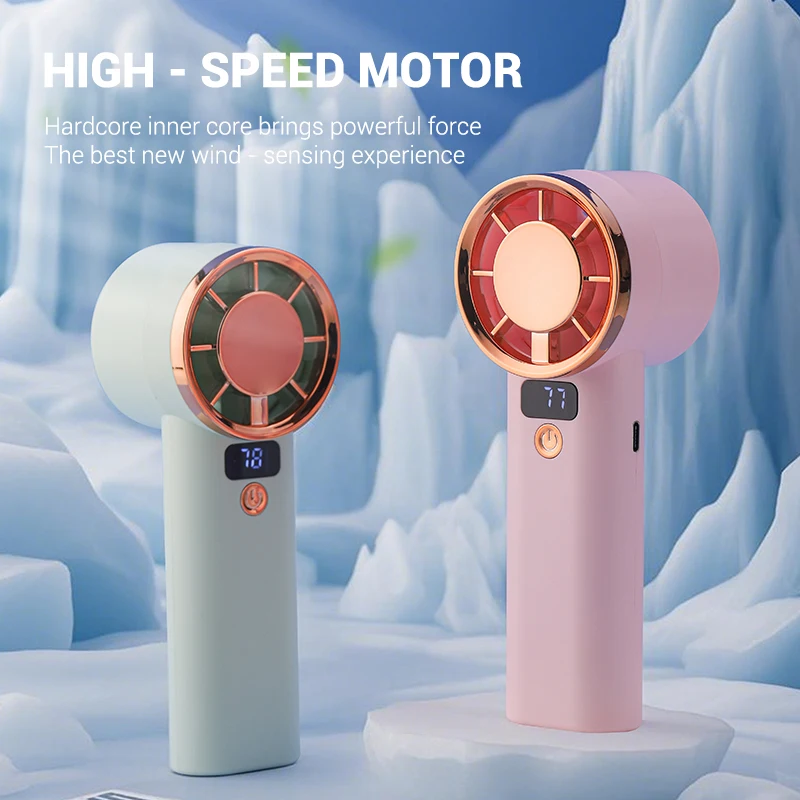 جديد بالجملة الصيف مروحة قابلة للشحن 3000mAh عالية السرعة الكهربائية المحمولة مروحة تبريد الهواء USB المحمولة مروحة صغيرة Ventilador #2