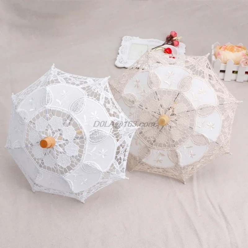 Newborn Baby Photography Props Lace Umbrella Infant Studio Photo Prop