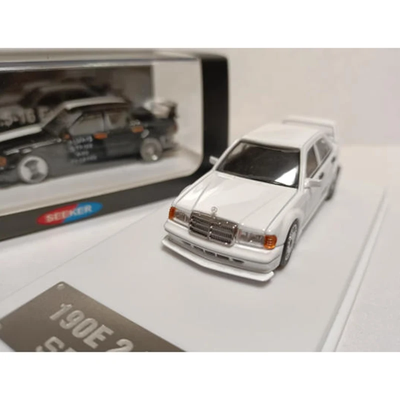 Cercatore Scala 1/64 190E W201 2.5-16 Evo Modello di auto in lega Classici Regalo souvenir per adulti Hobby e giocattoli
