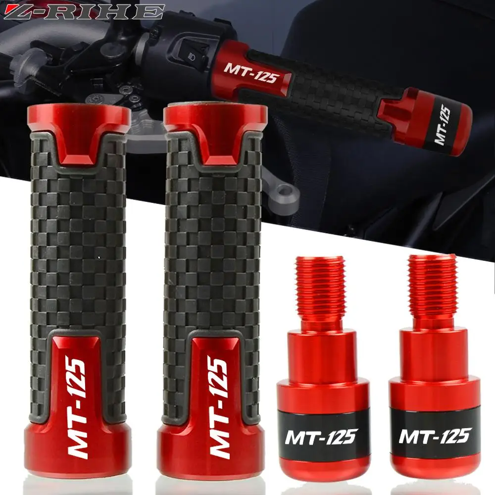 

7/8'' 22mm Motorcycle Accessories For YAMAHA MT125 MT-125 MT 125 2014 2015 2016 Handlebar Grips Plug Slider Handle Bar Ends Caps