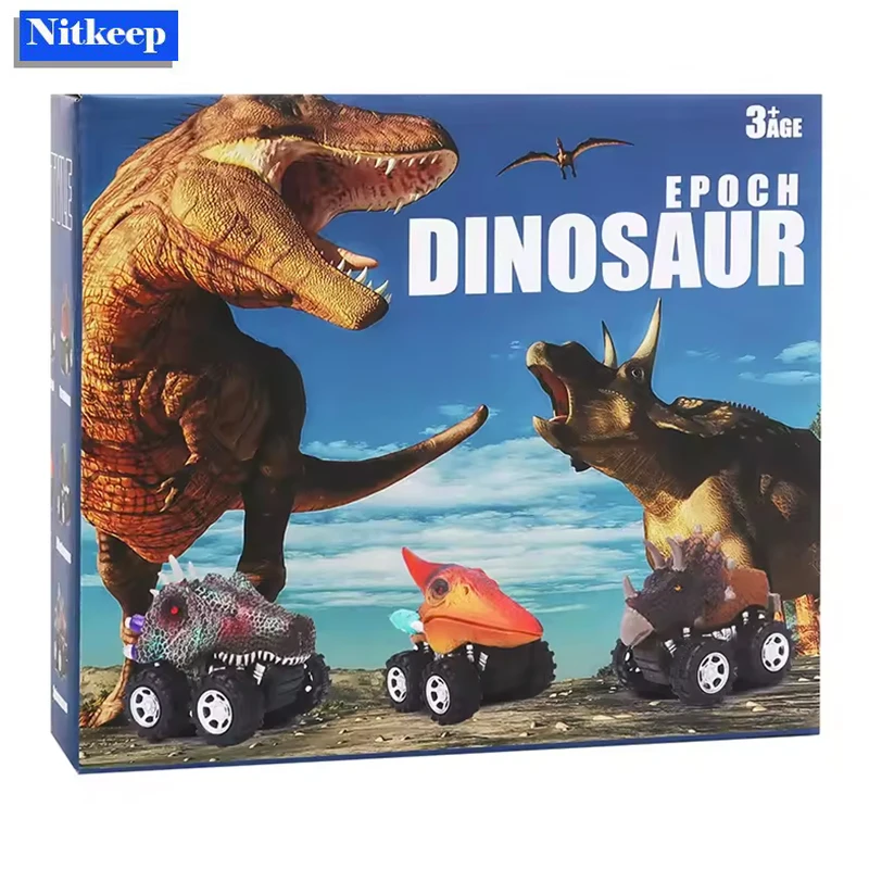 恐竜のおもちゃ プルバックカー ミニモンスタートラック 車のおもちゃセット 子供用 幼児 男の子 女の子 誕生日プレゼント
