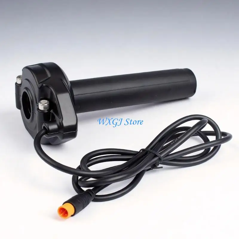 37JE Black ABS Twist Grip Throttles for Electric Dirt Bike and Scooter, Wiring Replacement Control Handle for Daily Repair