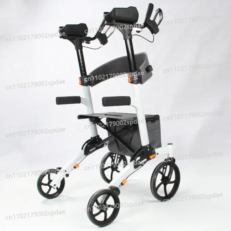 For  500 Lb Capacity Rollator With Seat Upright Walker