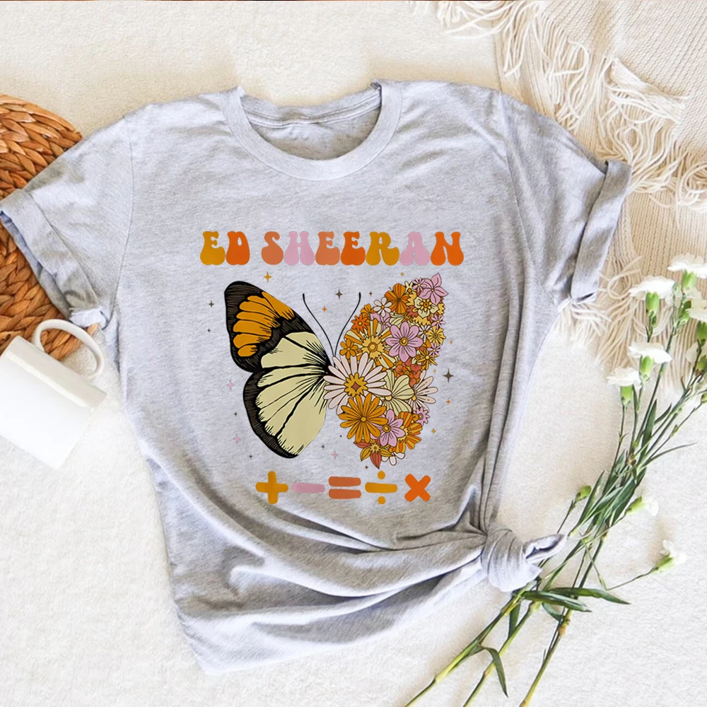 Ed Sheeran Butterfly Tshirt Aesthetic Butterfly Shirt Country Music T Shirt Music Concert Shirts Unisex Short Sleeves Tops