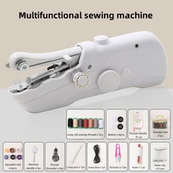 Handheld Sewing Machine,Mini Portable Electric Sewing Machine for Beginners,Fast Stitch Suitable for Fabrics,Clothes,Home Travel