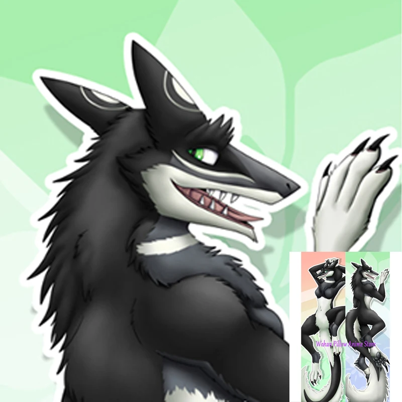 

Dakimakura Anime Pillow Cover Sergal Double Sided Print Life-size Halloween Christmas