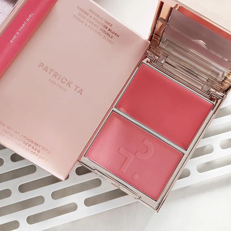 Hot Patrick Major Headlines Double Take Creme & Powder Blush Duo Lasting Face Makeup Natural Facial Coverage Powder TA Blusher image 3