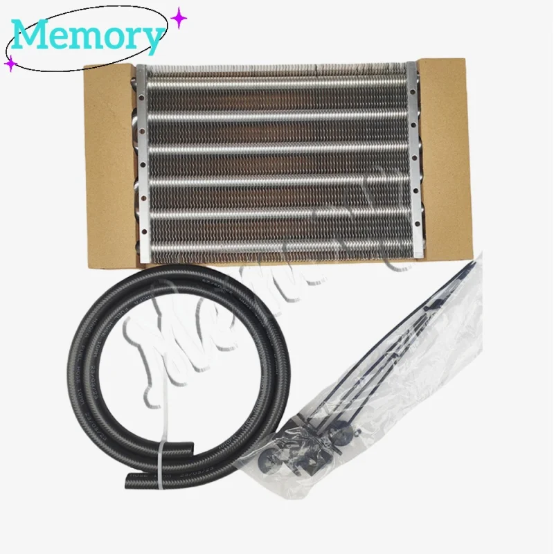2 Row 4 Row 6 Row 8 Row 10Row 16Row Universal Remote Transmission Oil Cooler Auto-Manual Radiator Converter Aluminum Kit