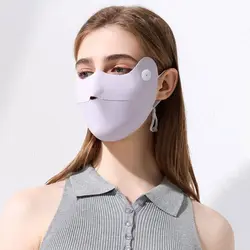 Maschera sportiva Unisex con protezione solare anti-uv in seta di ghiaccio per il viso