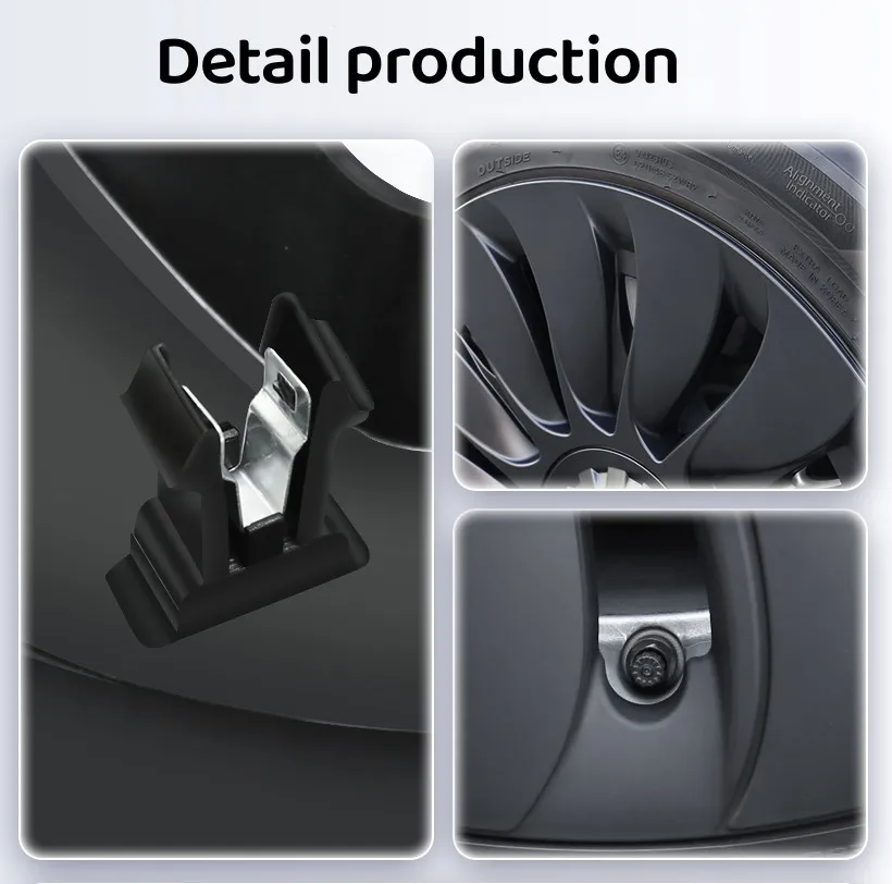 4PCS 19 Zoll Radkappe für Tesla Modell Y 2024 Leistung Ersatz Rad Radkappe Rechts & Links Radkappe Volle Felge Abdeckung Zubehör – Detail 17