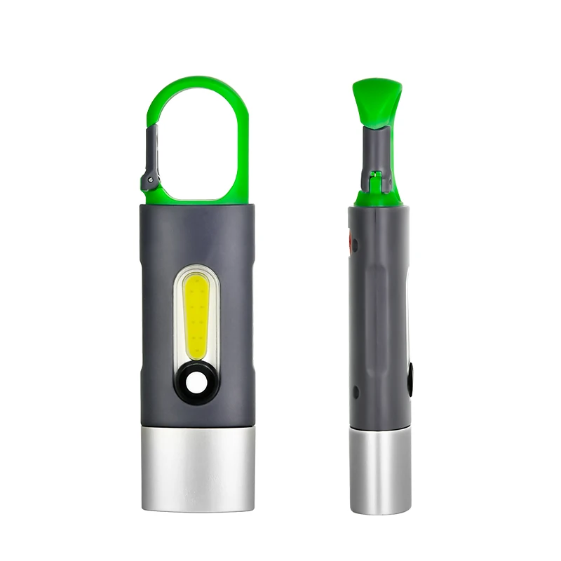 Portable Mini Strong Light Flashlights USB Rechargeable KeyChain Work Light Outdoor Camping LED Flashlight Waterproof Torch Lamp