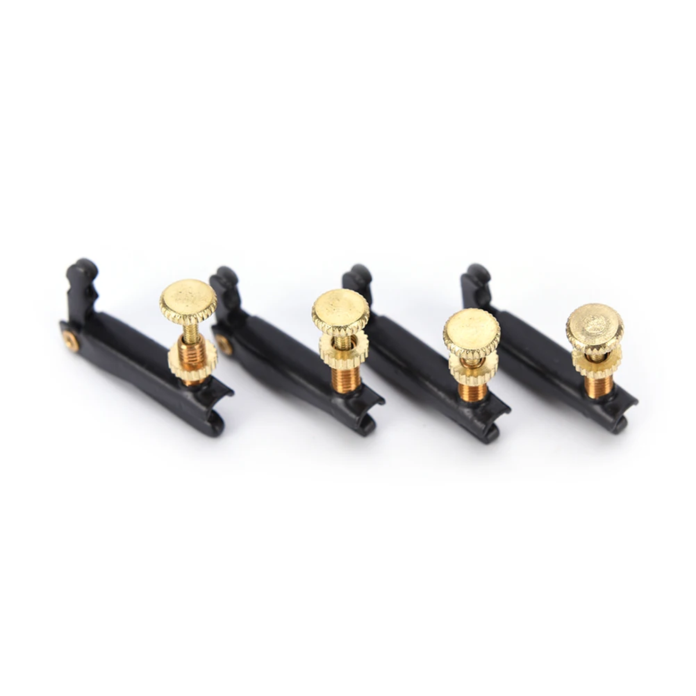 4pcs Violin Fine Tuner Adjuster Copper Plating Screws for 3/4 4/4 Size Violin Accessories