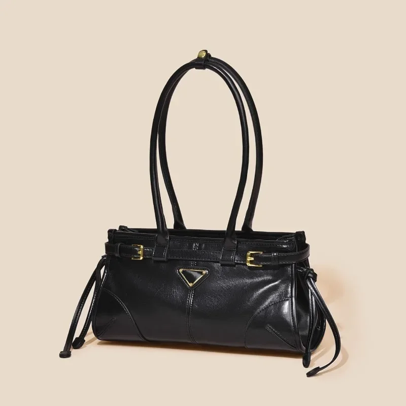 

Stylish Solid Color Commuter Bag - High-End Fashionable Clutch Mini Crossbody Leather Handbag For Women