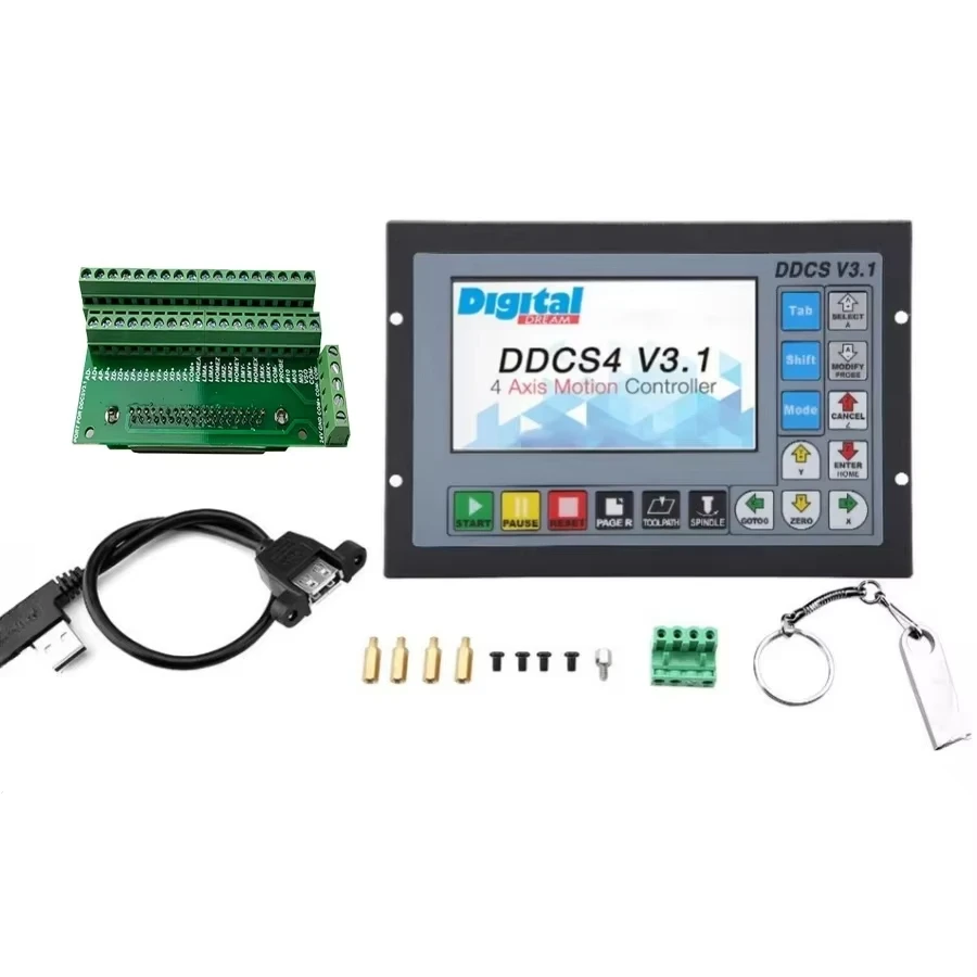 DDCSV3.1 DDCSV4.1 CNC offline motion control system motor motion controller instead of mach3 motion control system metal housing