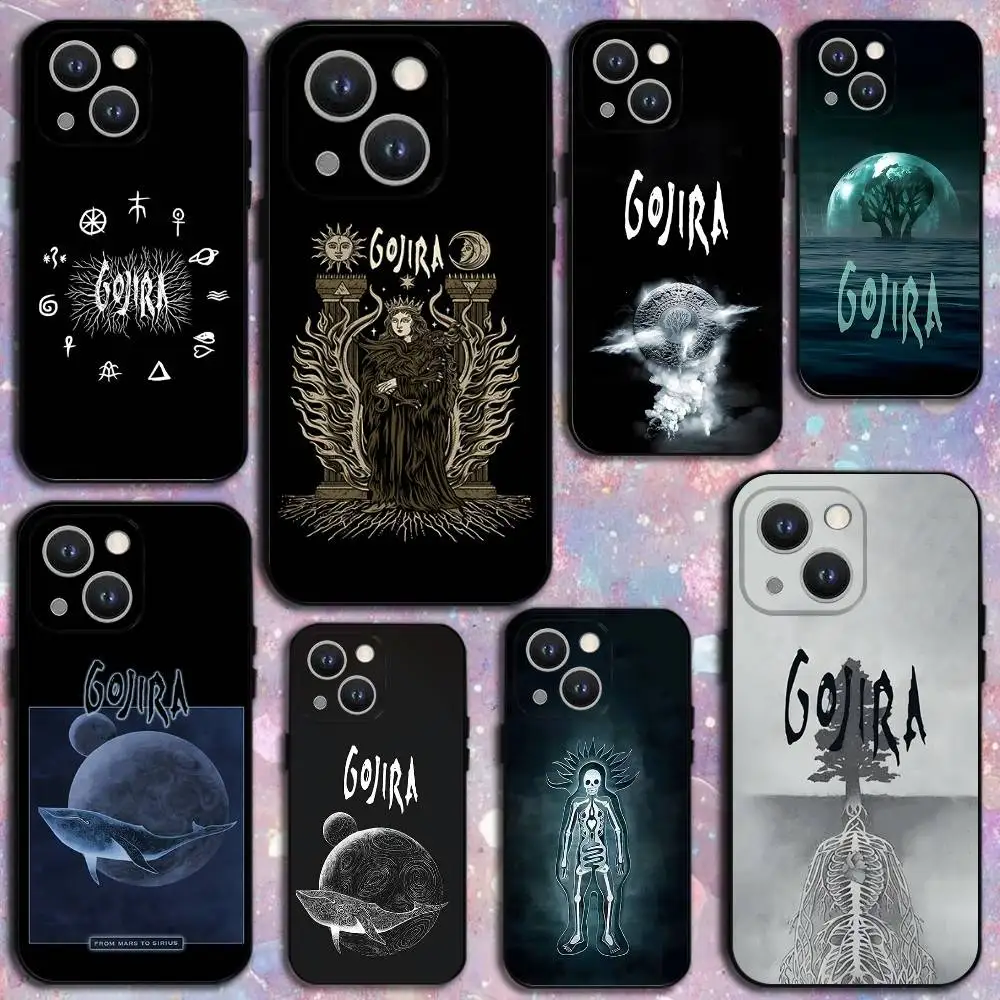 

Band G-GojiraS Mea Culpa Phone Case For iPhone 16,15,14,13,12,11 Plus,Pro Max,XS,X,XR,SE,Mini,8,7,Soft Silicone Black Cover
