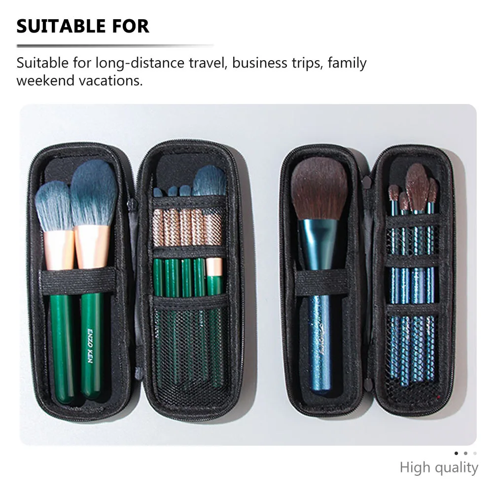 

2Pcs Eye Shadow Brush Storage Bag Premium Portable Makeup Organizer Large Capacity Travel Pouch for Women