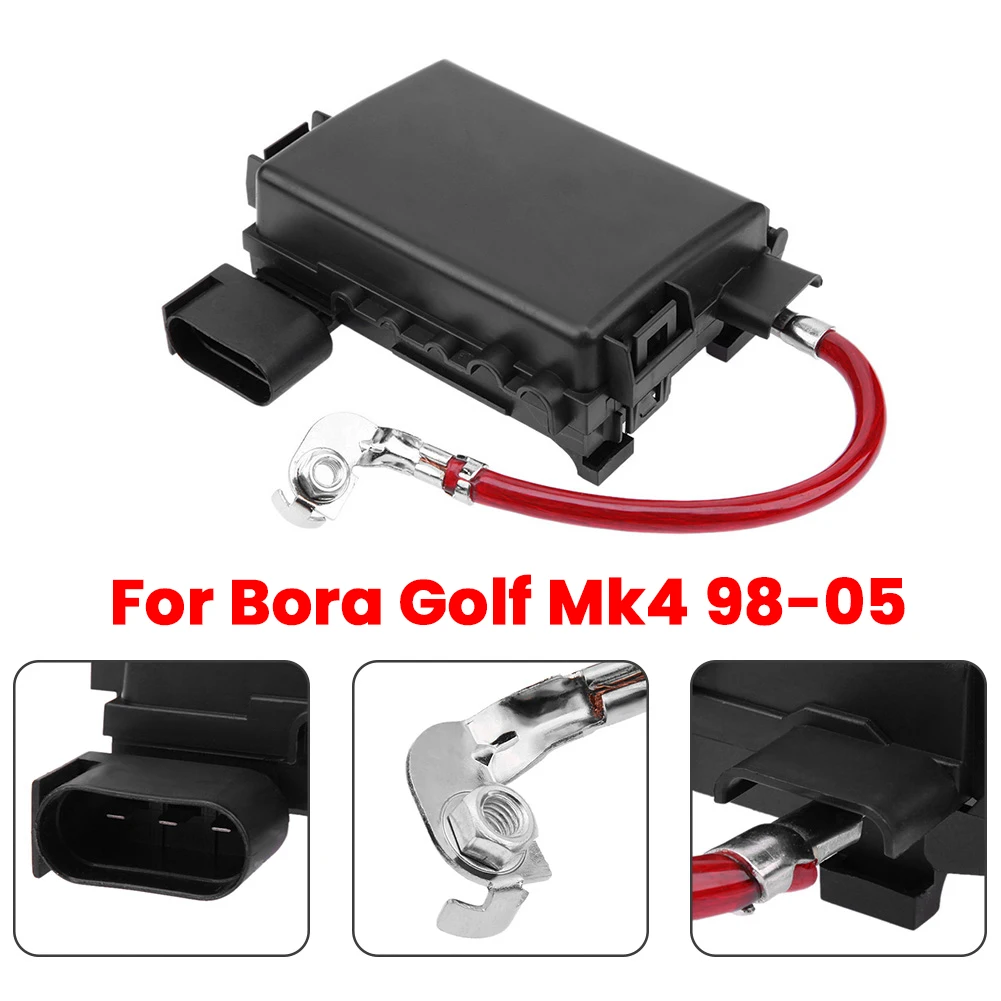 Car Fuse Box Battery Terminal Accessory for Volkswagen Bora Golf Mk4 98-05 Car Auto Accessories Battery Fuse Box